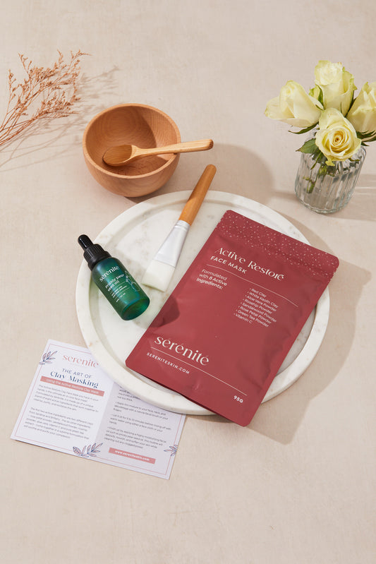 Clear & Calm Combo: Prickly Pear Oil + Active Restore Clay Mask